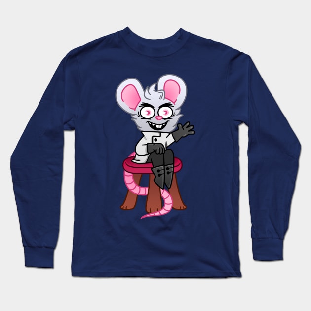 Dr Catnip waving Long Sleeve T-Shirt by Get A Klu Comics